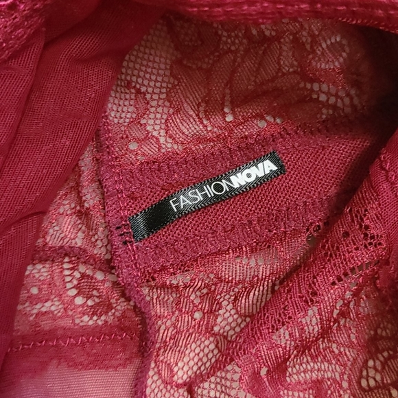 ⭕️5/$25⭕️ New! Fashion Nova Lace Mesh Teddy Bodysuit - Picture 14 of 14